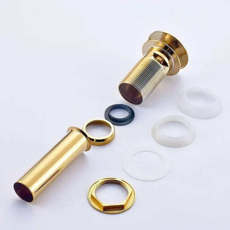 Modern metallic pop up bathroom basin waste – bathroom sink drain