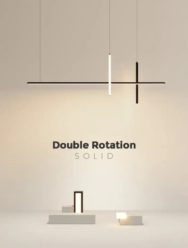 Modern minimalist black dimmable led pendant light kitchen strip
