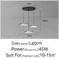 Modern minimalist black finish pendant lights for dining room