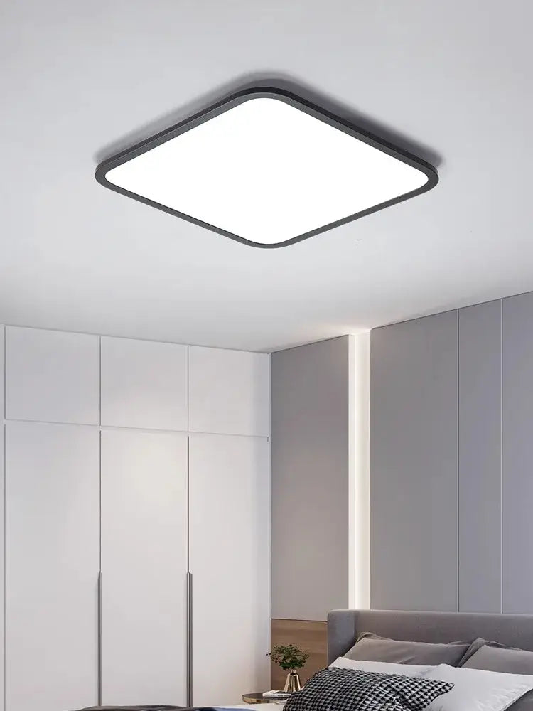 Modern minimalist black led ceiling lamp for living room