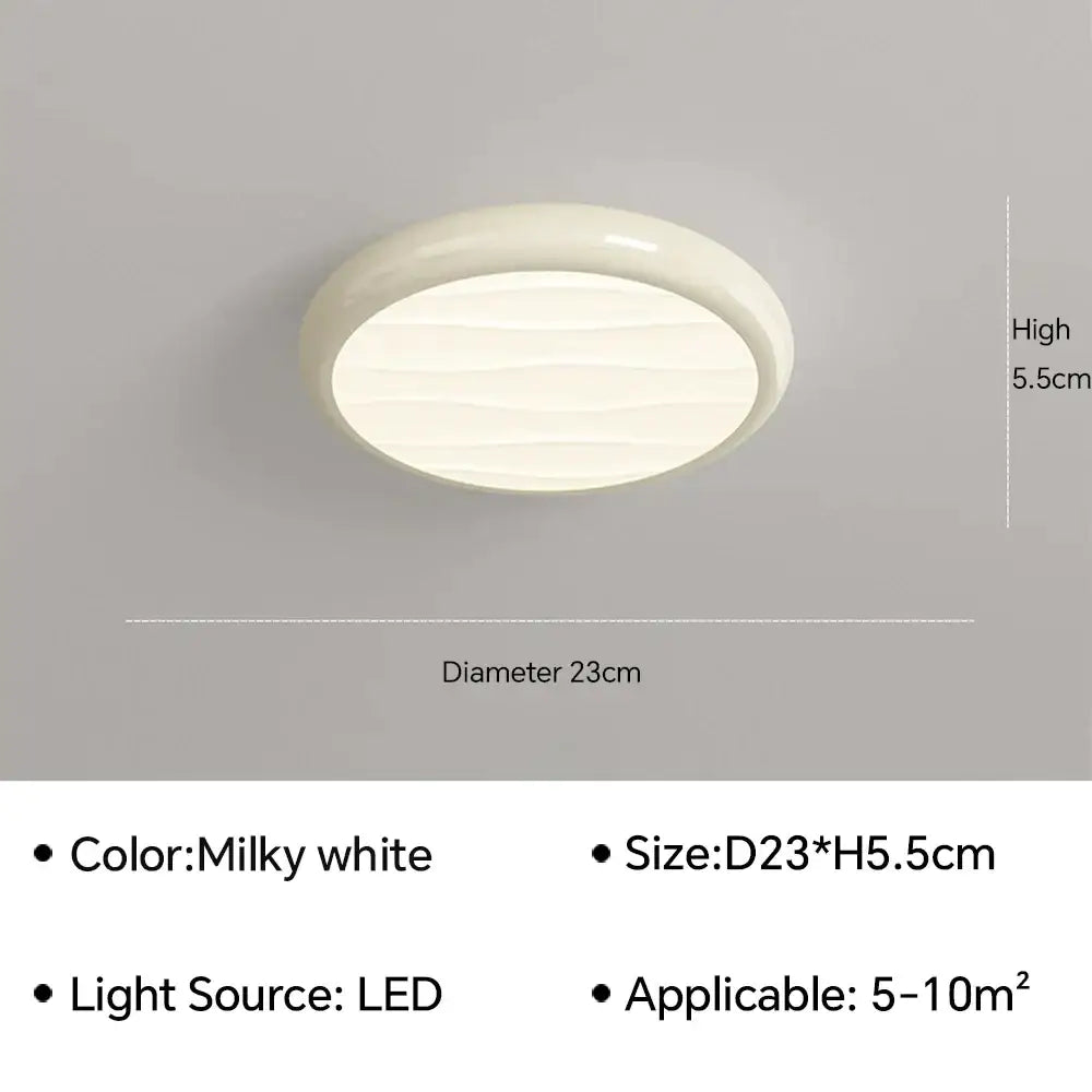 Modern minimalist black led ceiling light for bedroom with remote