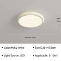Modern minimalist black led ceiling light for bedroom with remote