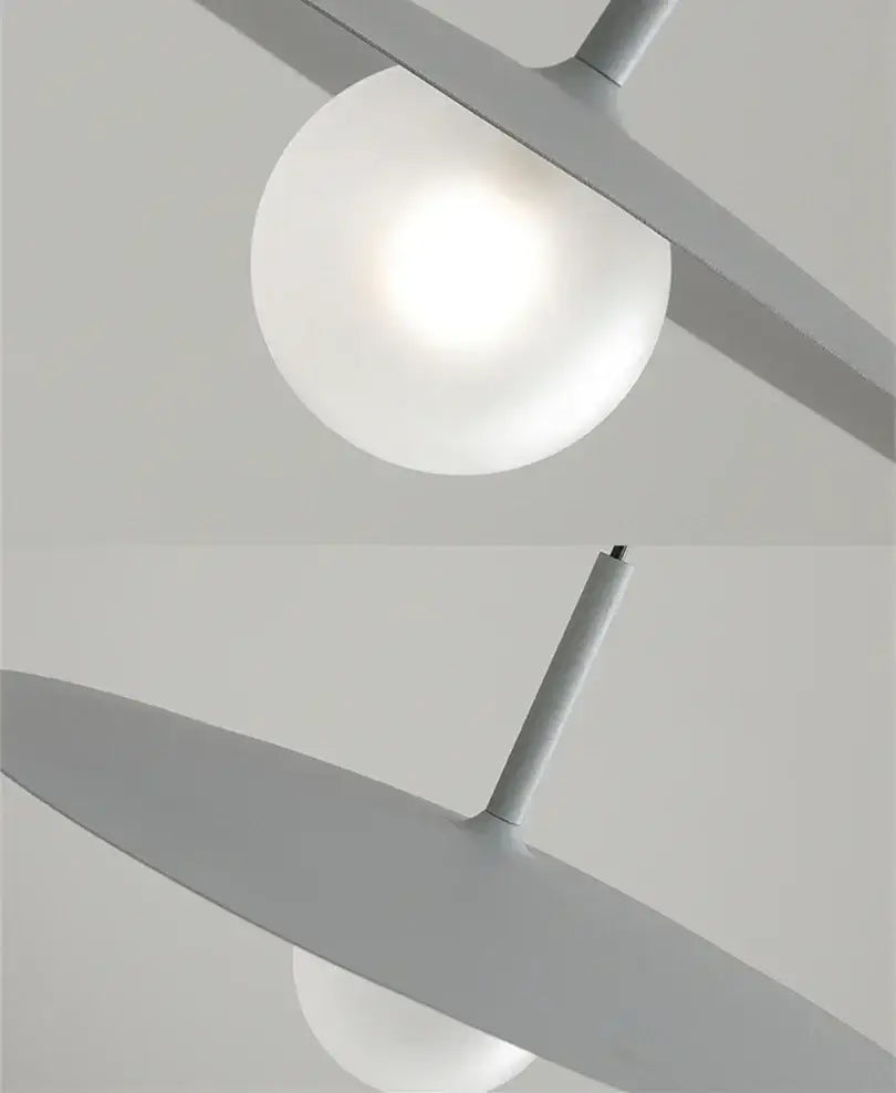 Modern minimalist black & white decorbites flying saucer dining room light