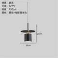 Modern minimalist black & white led pendant lights kitchen lighting