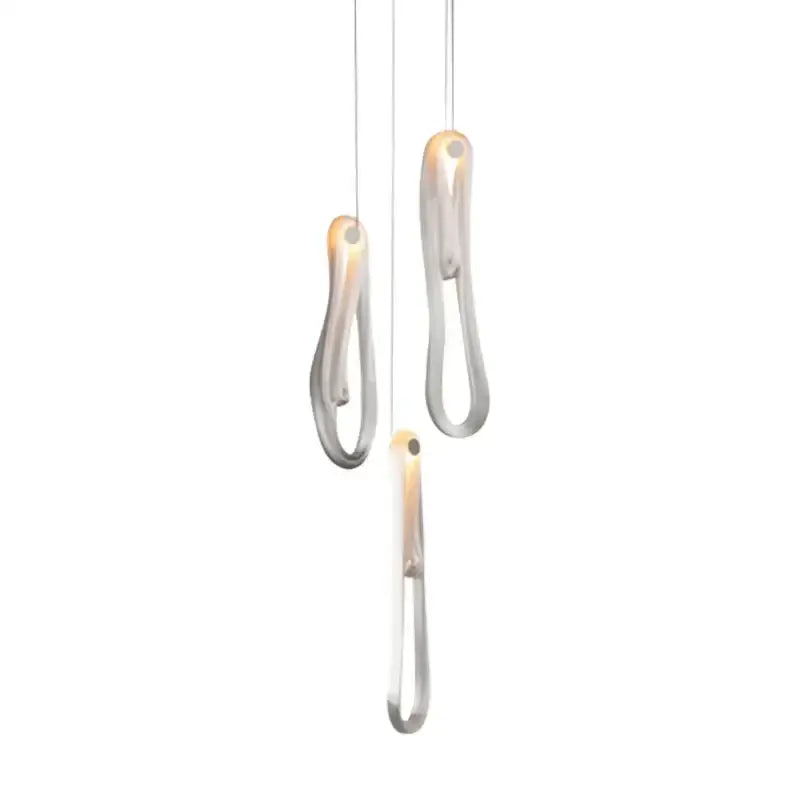 Modern minimalist elegant led glass chandelier for dining room