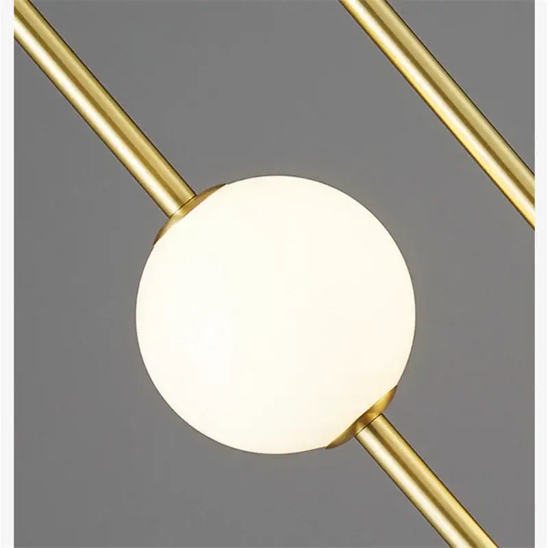 Modern minimalist glass ball led ceiling chandelier for dining room