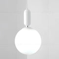 Modern minimalist glass ball led pendant lamp bedroom black & gold