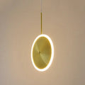 Modern minimalist gold led pendant light kitchen island decor