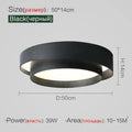 Modern minimalist led ceiling light white & black bedroom lighting