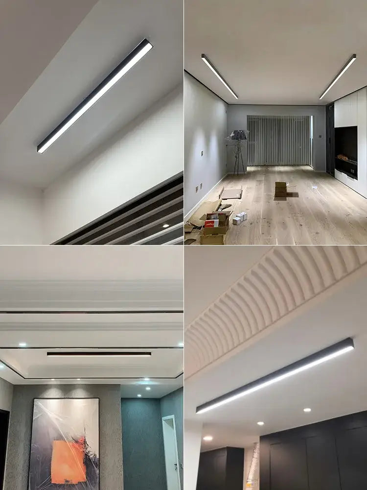 Modern minimalist linear led ceiling light for living room