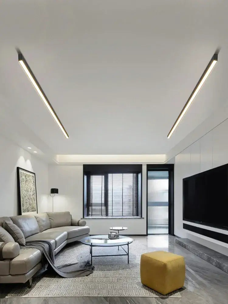 Modern minimalist linear led ceiling light for living room