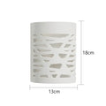 Modern minimalist white gypsum led wall lamp for bedroom lighting