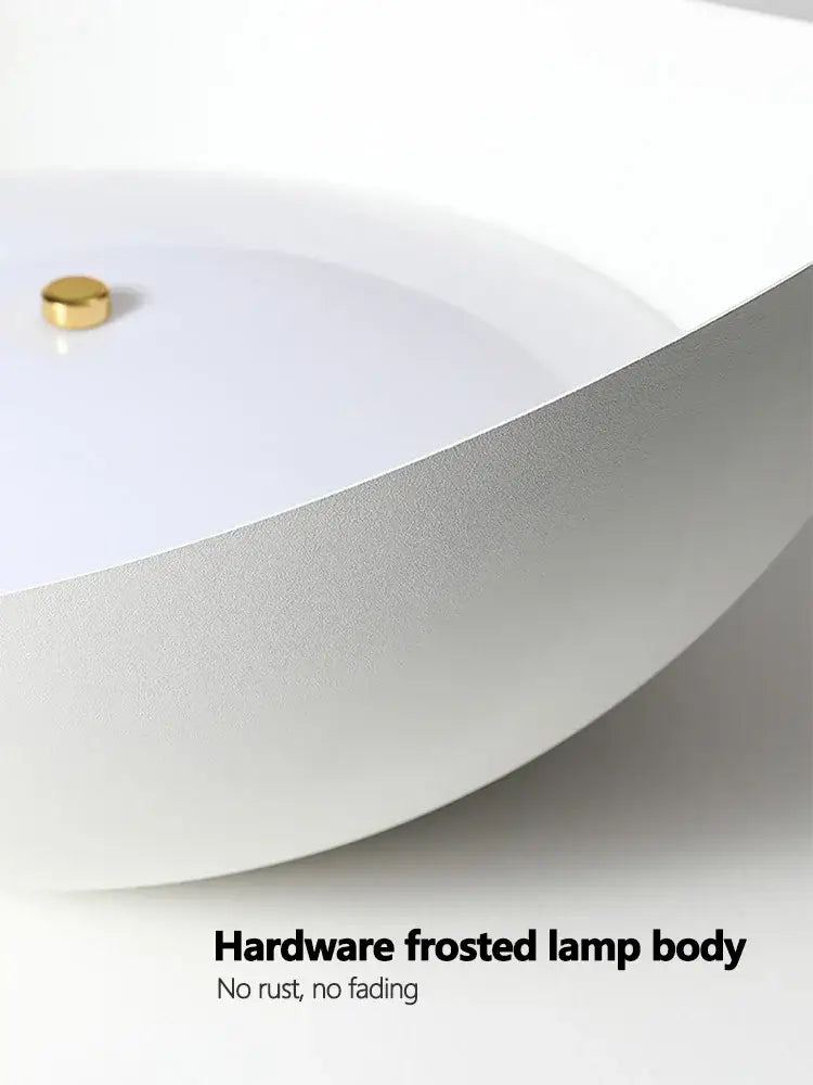 Modern minimalist white ingot ceiling lamp for bedroom lighting