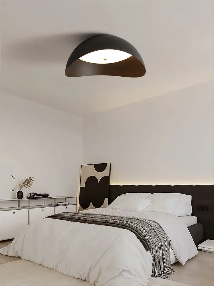 Modern minimalist white ingot ceiling lamp for bedroom lighting