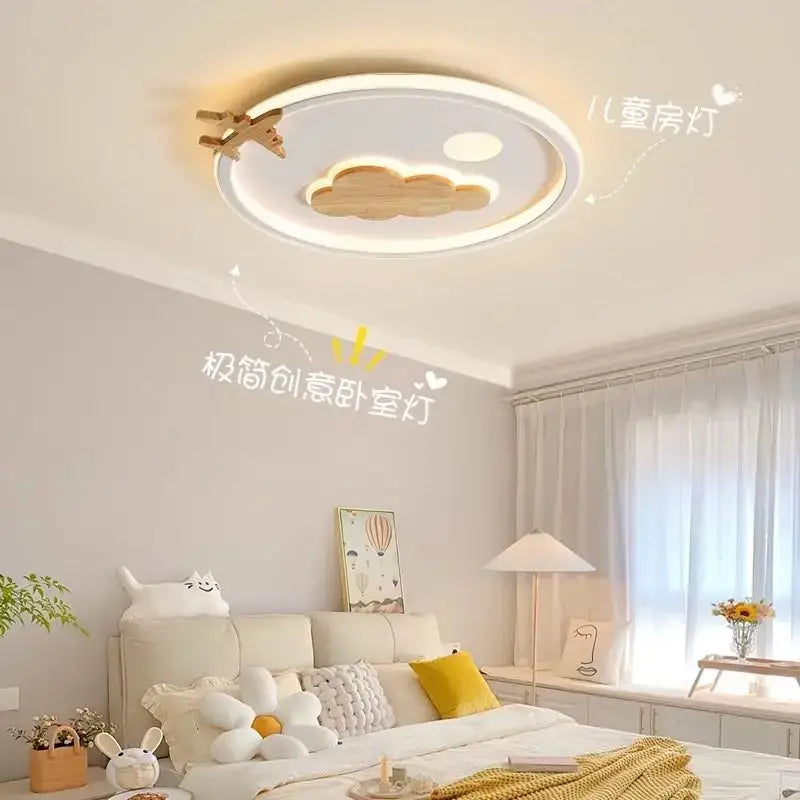 Modern nordic white decorbites cloud lamp bedroom airplane light