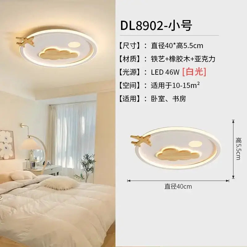Modern nordic white decorbites cloud lamp bedroom airplane light