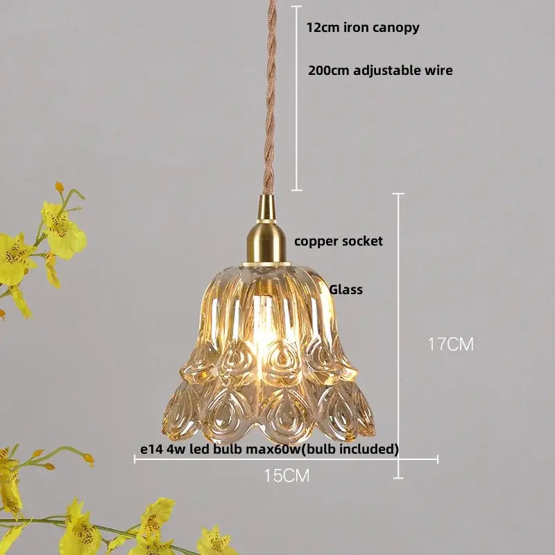 Modern olive green and copper glass led pendant lamp kitchen