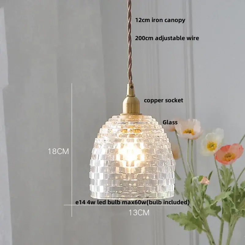 Modern olive green and copper glass led pendant lamp kitchen