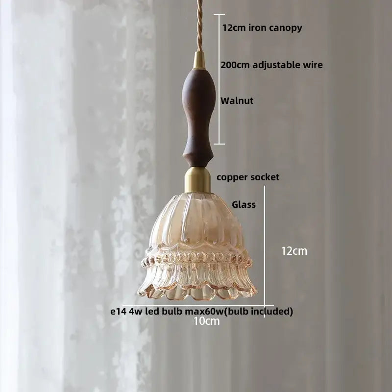 Modern olive green and copper glass led pendant lamp kitchen