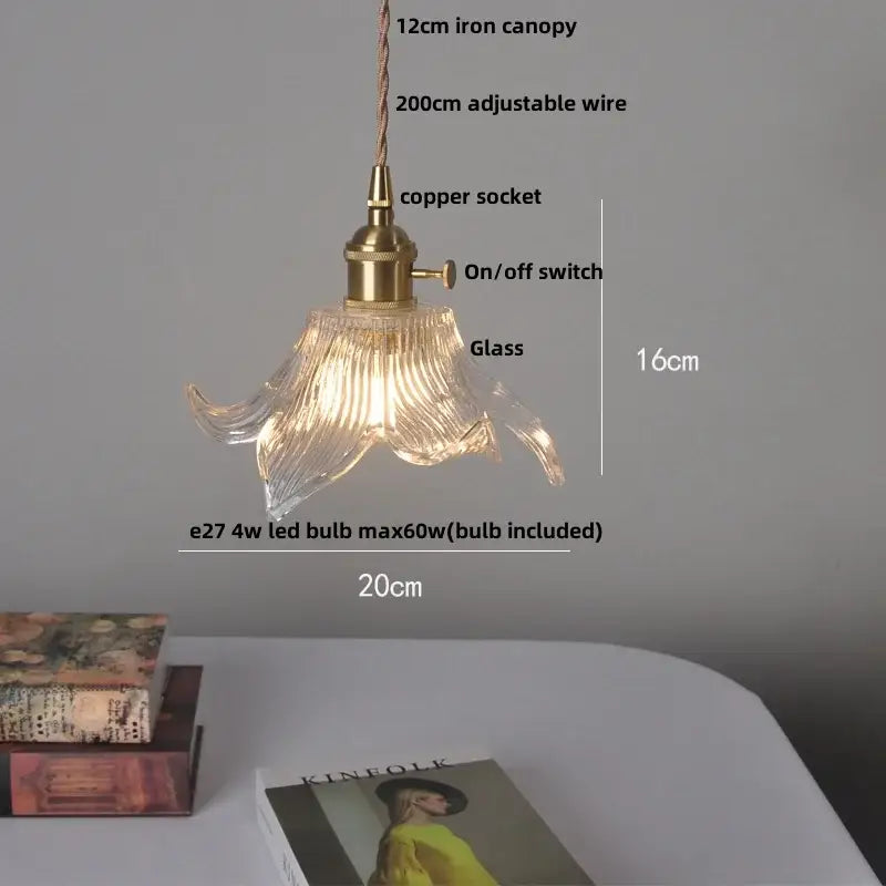 Modern olive green and copper glass led pendant lamp kitchen
