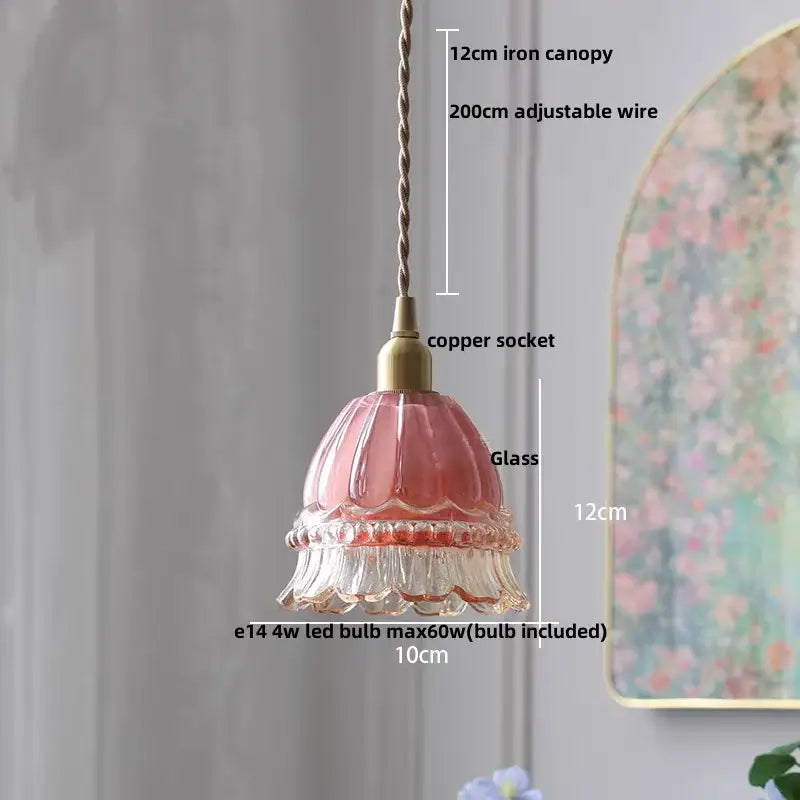 Modern olive green and copper glass led pendant lamp kitchen