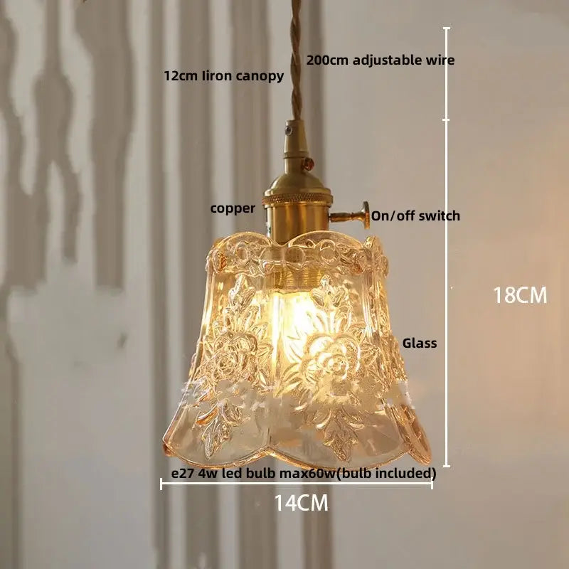 Modern olive green and copper glass led pendant lamp kitchen