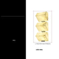 Modern onyx amber geometric led outdoor wall sconce backyard light