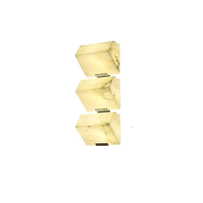 Modern onyx amber geometric led outdoor wall sconce backyard light