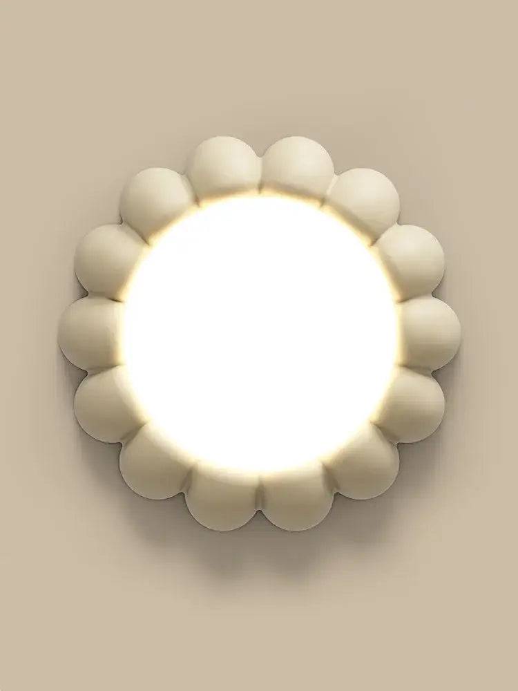 Modern petal cream wind ceiling lights bedroom fixture