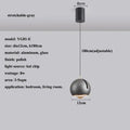 Modern polished metallic adjustable angle pendant light dining room