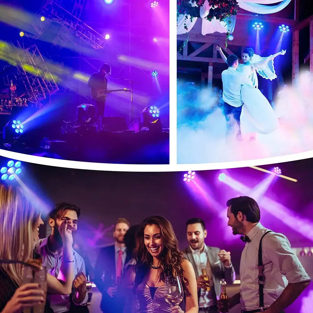 Modern purple and black mini moving light stage performance spotlight