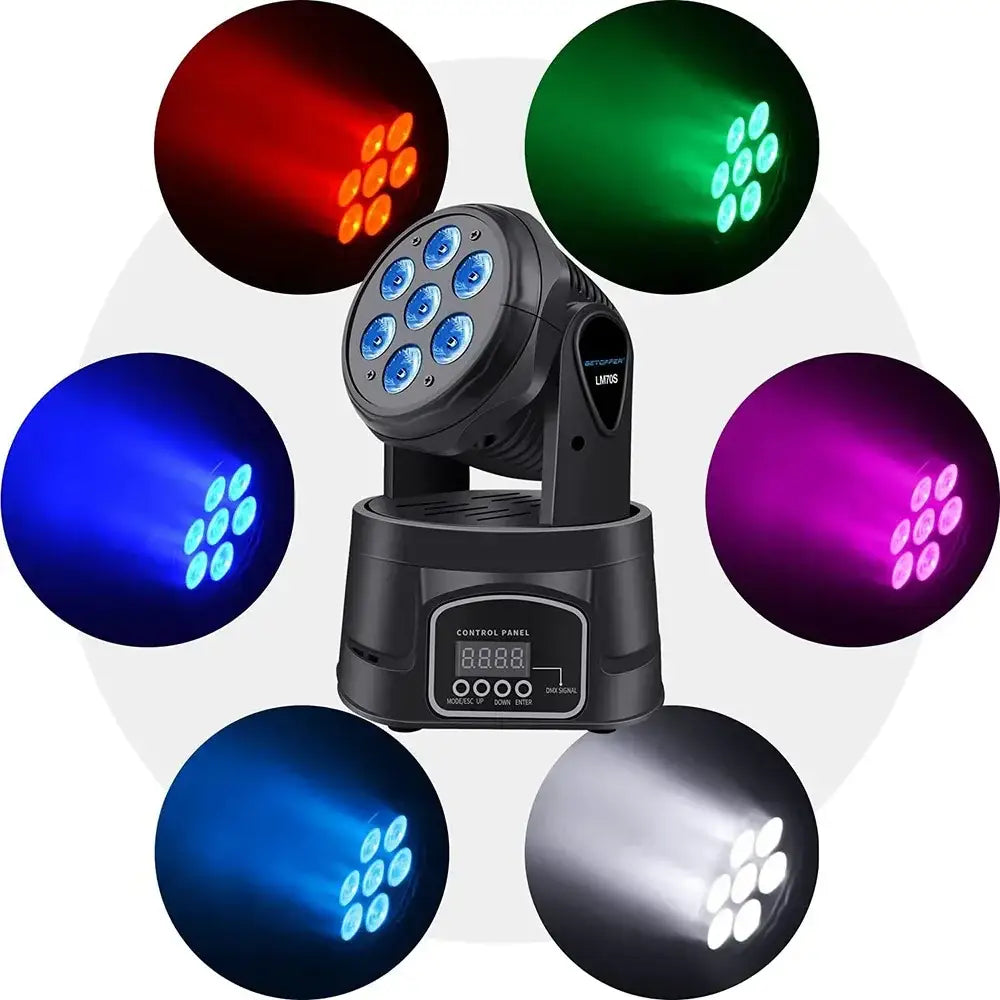 Modern purple and black mini moving light stage performance spotlight