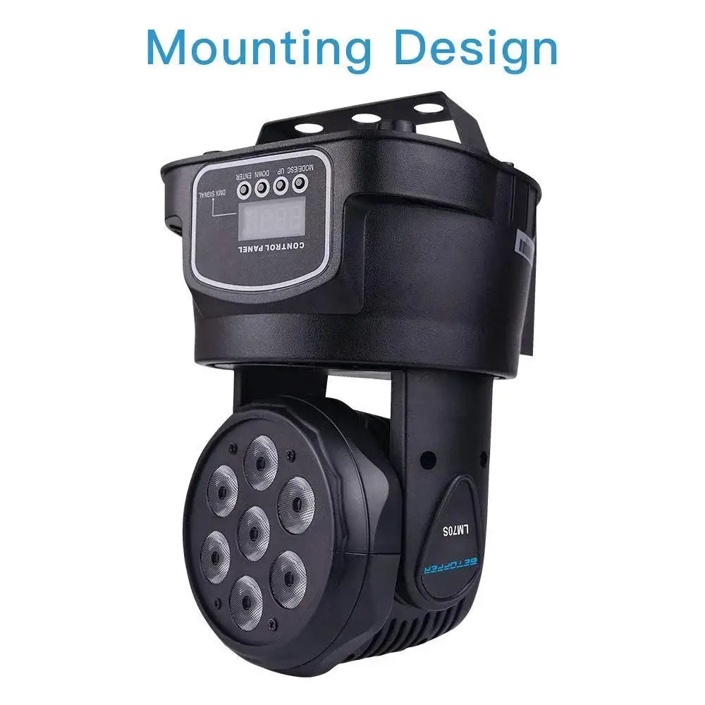 Modern purple and black mini moving light stage performance spotlight