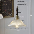 Modern scalloped glass flower led pendant light for dining room