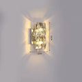 Modern segmented crystal wall lamp living room warm led light