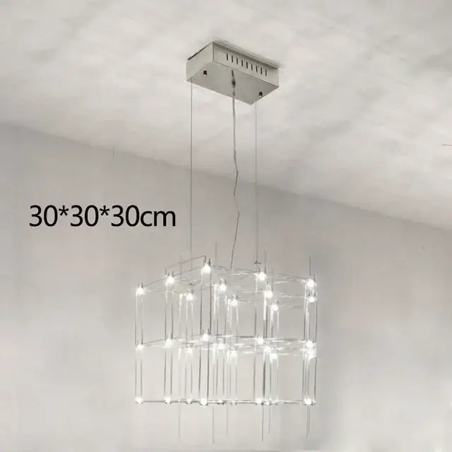 Modern silver decorbites cosmos chandelier for dining room