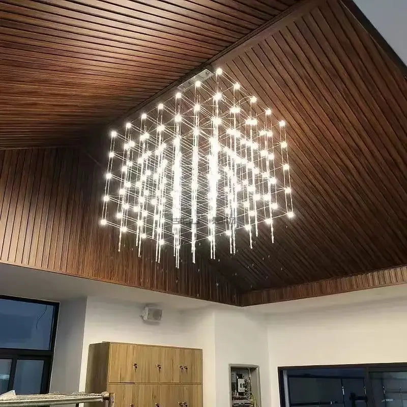 Modern silver decorbites cosmos chandelier for dining room