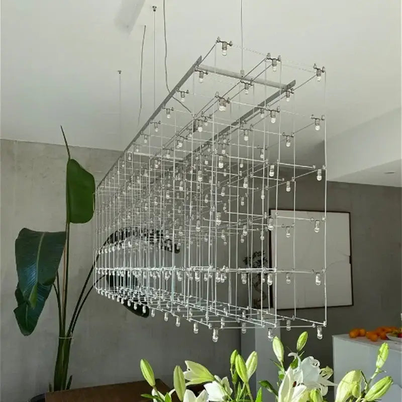 Modern silver decorbites cosmos chandelier for dining room