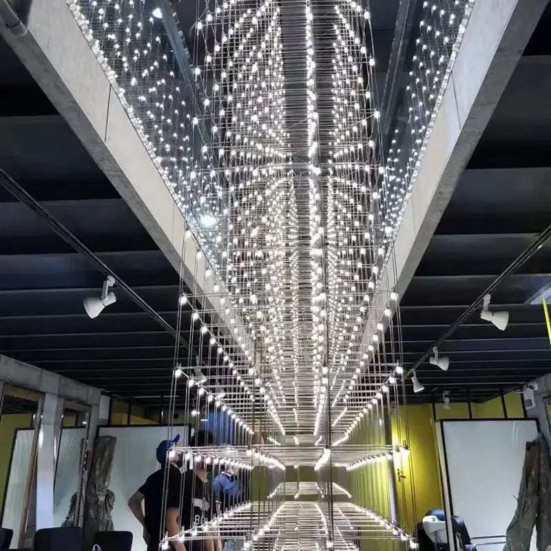 Modern silver decorbites cosmos chandelier for dining room
