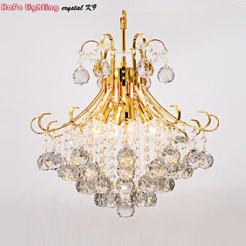 Modern silver & gold decorbites crystal chandelier living room pendant light