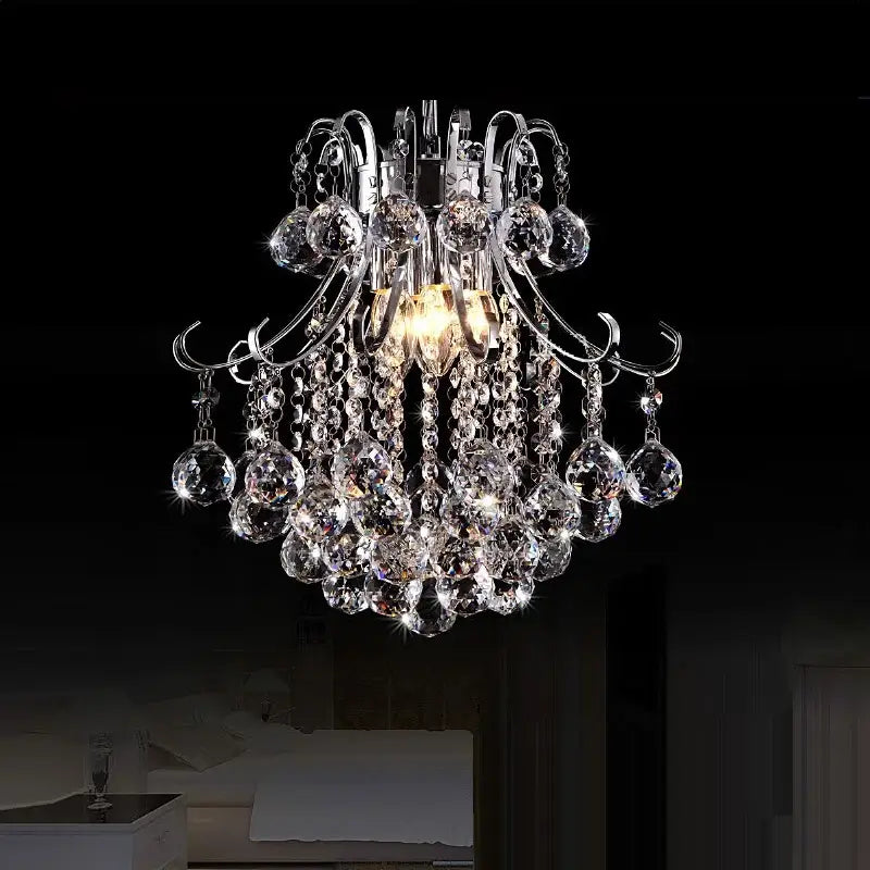 Modern silver & gold decorbites crystal chandelier living room pendant light