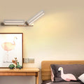 Modern silver rectangular led wall mounted light bedroom sconce