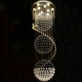 Modern spiral decorbites crystal led chandelier dining room light