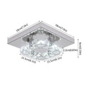 Modern square crystal led pendant chandelier dining room light