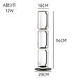 Modern stacked glass led floor lamp living room lighting