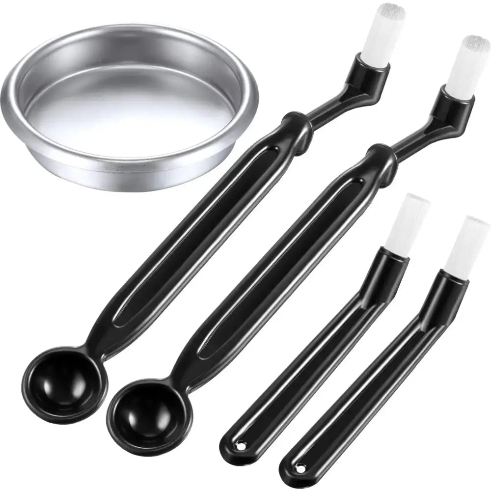 Modern stainless steel espresso machine cleaning kit kitchen accessory