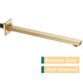 Modern stainless steel shower arm and head holder bathroom mount