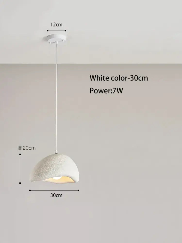 Modern textured cream cloud chandelier dining room pendant light