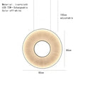 Modern textured dix heures round fabric led pendant light dining room