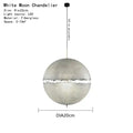 Modern textured moon pendant chandelier living room led light